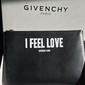 Givenchy Black Satchel with White Text